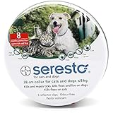 Seresto Collar for Cats and Dogs Less Than 17.6 Pounds (8 Kg.) .