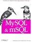 MySQL and mSQL