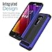 MoKo ASUS Zenfone 2 Laser Case - [Anti Drop] Hard Polycarbonate + Silicone Protector Bumper Cover for ASUS Zenfone 2 Laser (ZE550KL / ZE551KL) 5.5 Inch Smartphone 2015 Release, INDIGO