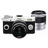 PENTAX ミラーレス一眼 Q-S1 ダブルズームキット [標準ズーム 02 STANDARD ZOOM ・望遠ズーム 06 TELEPHOTO ZOOM] ピュアホワイト/チャコールブラック 015 06380
