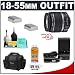 Canon EF-S 18-55mm f/3.5-5.6 IS Zoom Lens + Canon Digital SLR Gadget Bag + (2) Spare NB-2LH Battery Packs + Battery Charger + Accessory Kit for Canon Digital Rebel XT and XTi SLR Cameras