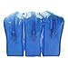 3-Pack Clear Cosmetic Bag - Diaper Bag Organizer Insert - Ocean Blue