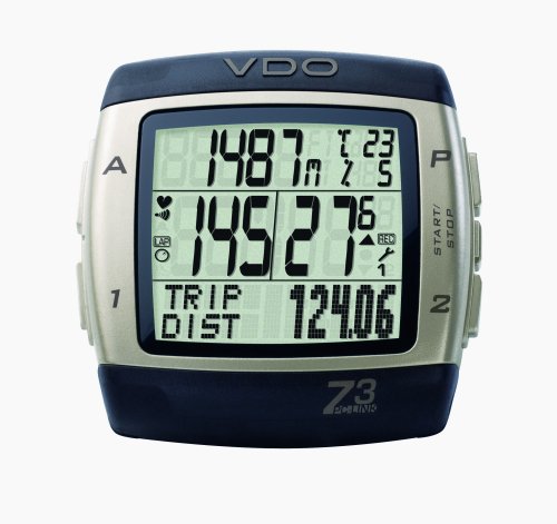 VDO Z3 PC Link Altimeter Heart Rate Monitor and Cycle Computer with PC Syncing Cable and Training Analysis Software