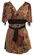 Kimono Top with ties/Burgundy/Brown/Black Kimono Top with ties/Burgundy/Brown/Black