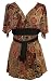 Kimono Top with ties/Burgandy/Brown/Black