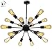 UNITARY Brand Vintage Metal Large Chandelier with 18 Lights Painted Finish
