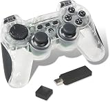 PlayStation 3/PC - D-Struct - Wireless Gamepad, transparent white - 