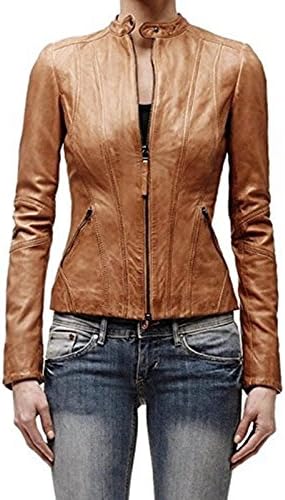 Standard Leather Womens Motorcycle Lambskin Leather Jacket