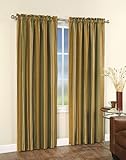 Faux Silk Stripe Lined Curtain Panel - 42 in. W x 84 in. L