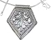 Zircon Pendant with Chain Sterling Silver Jewelry 2.25 Inches