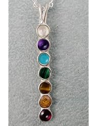 A Wonderful Sterling Silver Chakra Necklace, Made in America