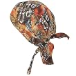 "Live Free or Die" AMERICAN BALD EAGLE, BANDANA SEWN - FITTED MOLDED BANDANNA, BIKER SKULL HAT CAP, HEAD SCARF