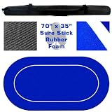 Poker Texas Holdem Table Layout Rubber Foam 70 Inch (fls)
