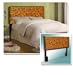 New Queen Size Headboard set with Orange and Black Zebra Animal Faux Fur Print & Mattress Frame!