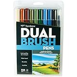 Tombow Dual Brush Pen Art Markers, Landscape, 10-Pack