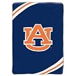 Auburn Tigers NCAA Royal Plush Raschel Blanket (Force Series) (60x80")"