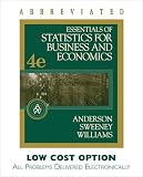 Essentials of Statistics for Business and Economics, Abbreviated Edition (with Homework and CengageNOW Printed Access Card)