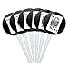 Set of 6 Cupcake Picks Toppers Decoration Gambling Track Cards Poker - Playing Cards Queen of Hearts