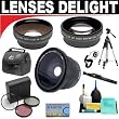 .42x HD Super Wide Angle Fisheye Lens + 2x Digital Telephoto Professional Series Lens + 0.5x Digital Wide Angle Macro Professional Series Lens + 3 Piece Digital Camera Filter Kit + 6-Piece Deluxe Cleaning Kit + Full Size Tripod + Deluxe DB ROTH Accessory Kit For The Olympus E-520, E-510, E-500, E-330, E-30, E-3, E-300, E-1 Digital SLR Cameras Which Have Any Of These (35mm, 50mm) Olympus Lenses