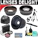 .42x HD Super Wide Angle Fisheye Lens + 2x Digital Telephoto Professional Series Lens + 0.5x Digital Wide Angle Macro Professional Series Lens + 3 Piece Digital Camera Filter Kit + 6-Piece Deluxe Cleaning Kit + Full Size Tripod + Deluxe DB ROTH Accessory Kit For The Sony Cybershot DSC-H7, H9, H50 Digital Cameras