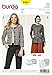 Burda Ladies Sewing Pattern 6465 Collarless Jackets