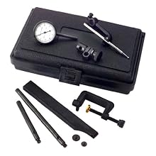 Brown & Sharpe 599-7739-10 Bestest Universal Complete Dial Test Indicator Set with Case, 4.0-48 Thread, White Dial, 25.4mm Dial Dia.