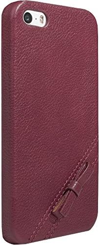 GRESSO iPhone 5/5s Premium Leather Valencia Snap-On Case (Burgundy)