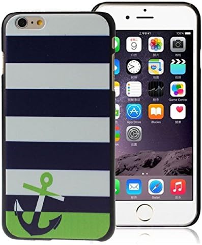 ABC(TM) Fashion Striped Pattern Hard Plastic Case Cover For iphone 6 Plus 5.5 (Anchors)