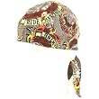 Fitted Bandana Du Rag Wrap Headwrap Ride the Wind Gray
