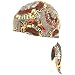 Fitted Bandana Du Rag Wrap Headwrap Ride the Wind Gray