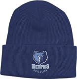Memphis Grizzlies Navy Basic Logo Cuffed Knit Hat