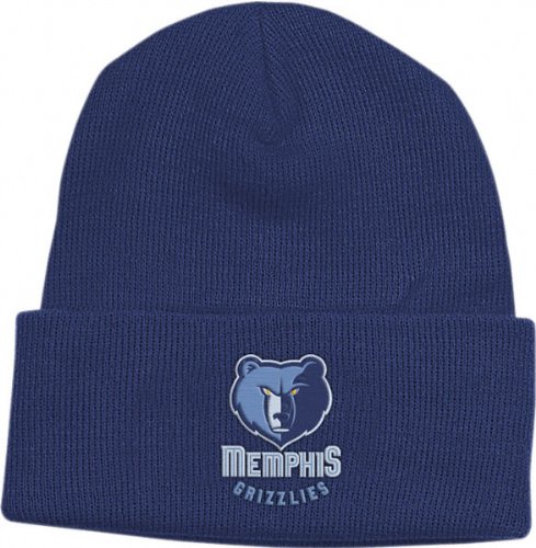Memphis Grizzlies Navy Basic Logo Cuffed Knit Hat
