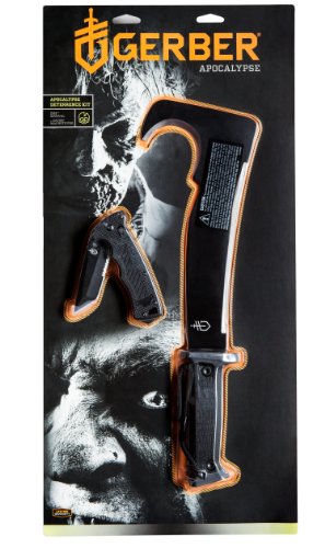 Gerber 31-002103 Apocalypse Deterrence Kit Including Gator Machete Pro and DMF Manual Folding Knife Gerber 31-002103 Apocalypse Deterrence Kit Including Gator Machete Pro and DMF Manual Folding Knife