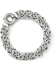 Leslies Sterling Silver Fancy Link Bracelet Length 7.5"