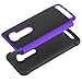 ZenFone 2E Case, LK [Drop Protection] [Shock-Absorption] Hybrid Dual Layer Armor Defender Protective Case Cover for ASUS ZenFone 2E (Purple)