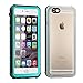 iPhone 6 Plus Waterproof Case,Eonfine iPhone 6s Plus Case Clear Protective Case IP68 Certified With Touch ID Built-in Screen Protector Heavy Duty Shockproof Case Skin for iPhone 6/6s Plus Teal