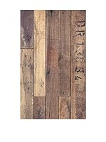 Huella deco Alfombra de Vinilo (Marrón)