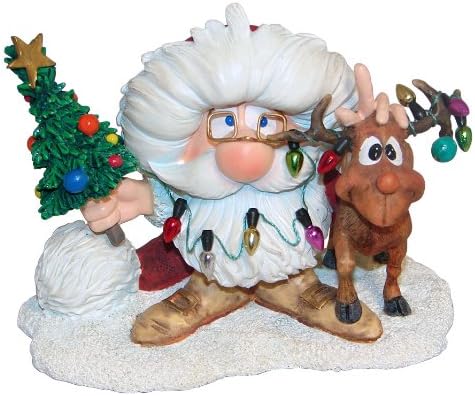 Santa Siegfried the Reindeer Christmas Figurine