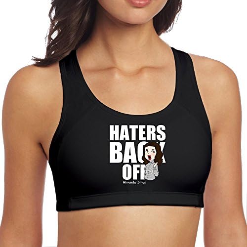 LINNA Fashion Women's Sports Hater Television Back Off Waistcoat Black Size S