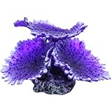 Vitality SH171S Faux Coral Aquarium Decorating Ornament, Purple