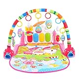 GoolRC 多機能 ベビージム プレイマット 点滅ライト付き 知育玩具 ジムにメリー