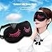 Roybens Breathable Sleep Travel Natural Silk Eye Mask Cover - Soft & Breathable, Ultra Lightweight for Sleeping, Relaxation, Spa - with Adjustable Strap and Ear Plugs - Protect Eye Eyelashes