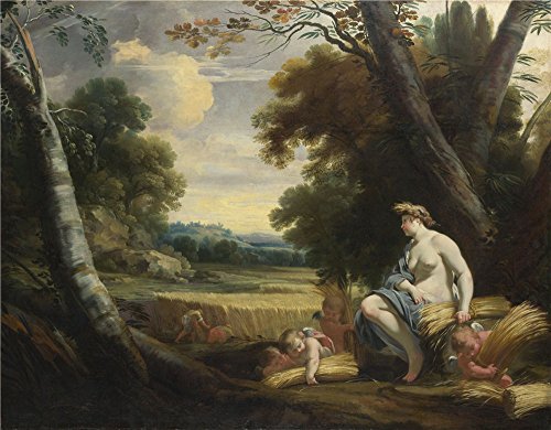 'Simon Vouet And Studio Ceres And Harvesting Cupids ' Oil Painting, 20 X 26 Inch / 51 X 65 Cm ,printed On High Quality Polyster Canvas ,this Beautiful Art Decorative Prints On Canvas Is Perfectly Suitalbe For Game Room Decoration And Home Decor And Gifts