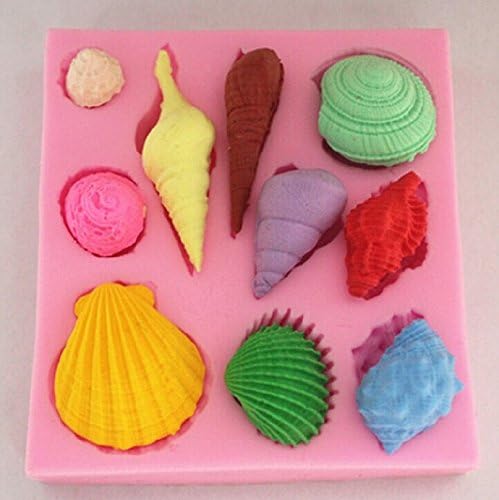 Beautiful shell scake design shape 3D Mold Cookware Dining Bar Non-Stick Cake Decorating fondant soap Cookie Biscuit Mold