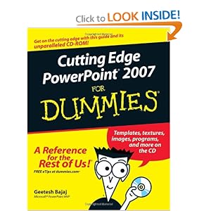 Powerpoint Dummies on Cutting Edge Powerpoint 2007 For Dummies Geetesh Bajaj 9780470095652