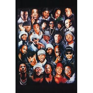 Rap Legends Color Music Poster Print, 24