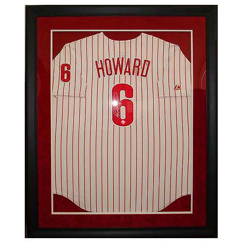 Philadelphia Phillies Ryan Howard Autographed Ryan Howard Home Framed Jersey