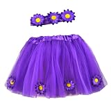 Daisy Fairy Princess Tutu & Headband Set (More Colors...) Select Color: purple