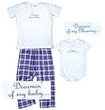 IMAGE OF Dreamin' of My Baby White Shirt Pant Set - Adult Large, S/S, PW