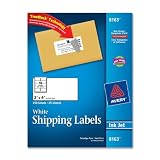 Avery Shipping Labels with TrueBlock Technology, 2 x 4, White, 250/Pack, PK - AVE8163